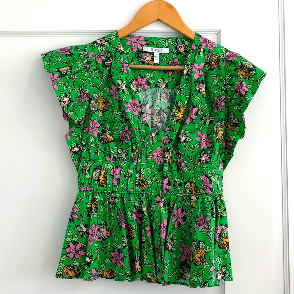 Derek Lam 10 Crosby Size 2 Green Top